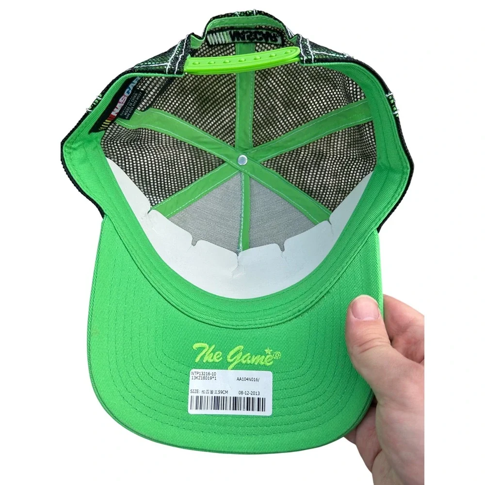 The Game NASCAR Danica Patrick #10 GoDaddy Green Trucker Hat Snapback Cap